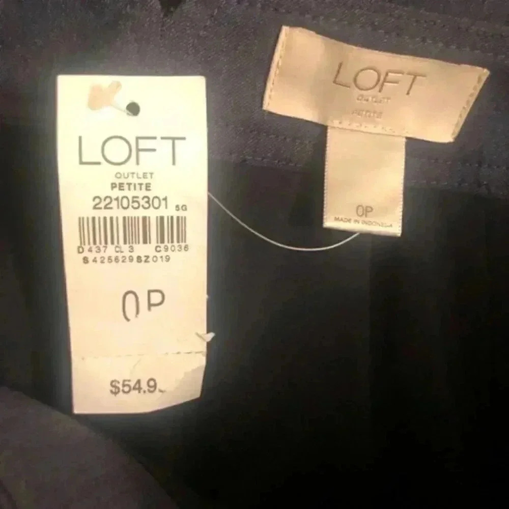 Ann Taylor Loft  Casual Blue Skirt Size 0P - Picture 3 of 4